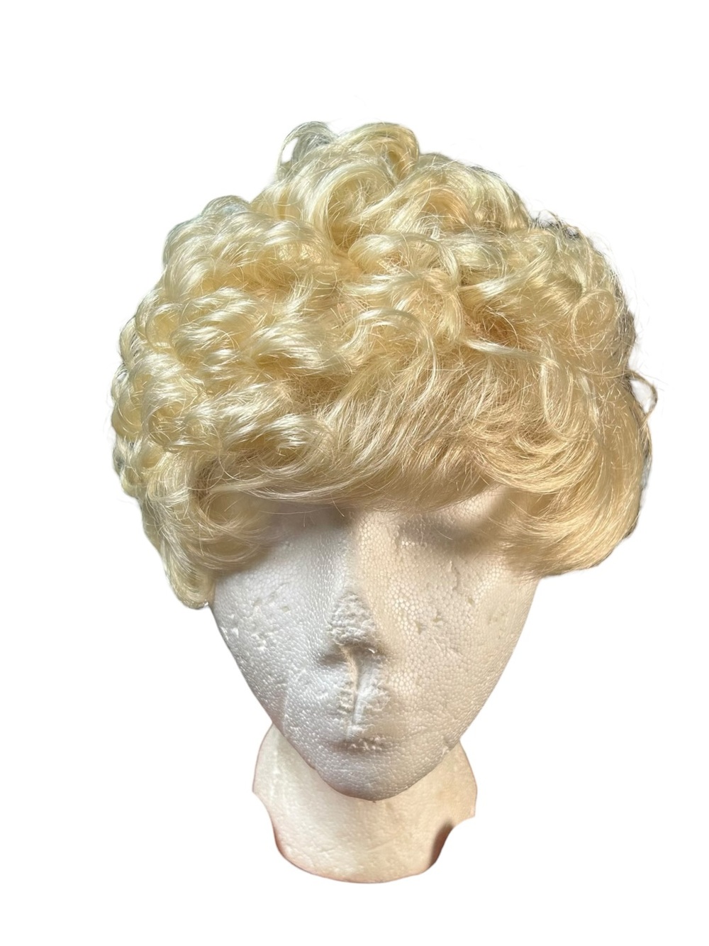 MIZ Collection Blonde Curly Wig Modacrylic Fiber Japan Short Style